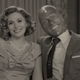The Scarlet Witch and the Vision, in 50's marital bliss.